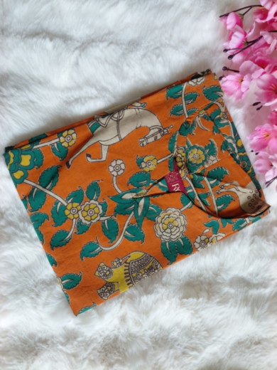 Kalamkari kurthis - Orange